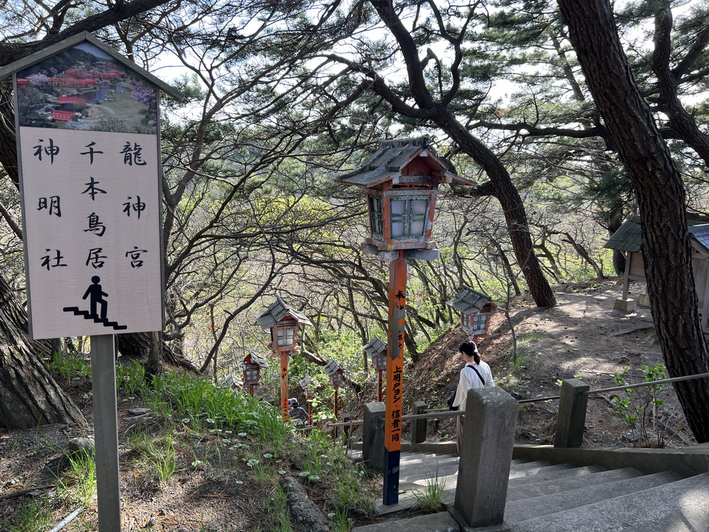 從拜殿另一條往下的路就是通往千本鳥居的地方